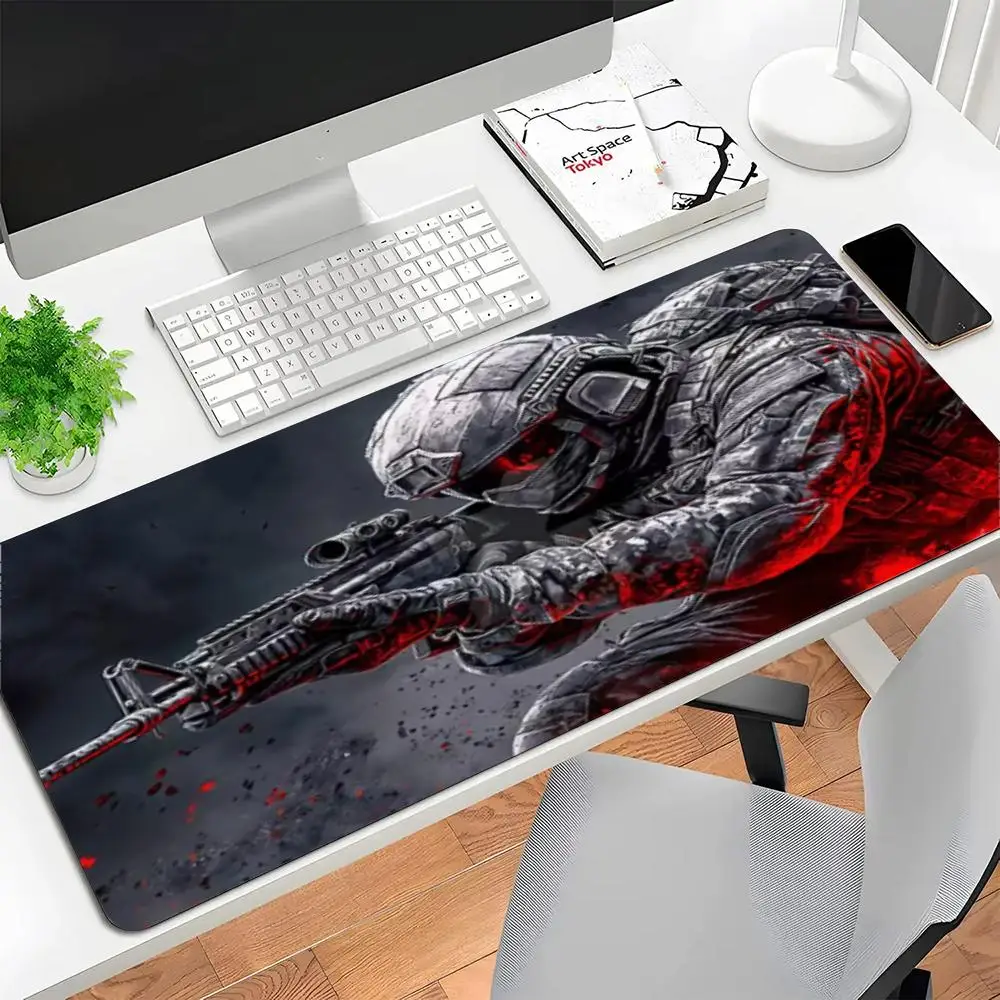 Dark Style Combat Trooper Table Mat Mousepad Large Size For Office Desktop Bedroom   Laptop Keyboard pad