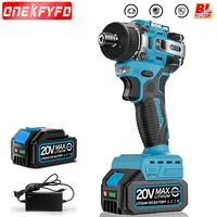 20+1 Torque 1/4'' Brushless Electric Screwdriver Cordless Screwdriver Electric Drill Impact Driver Tools for Makita 18V Battery