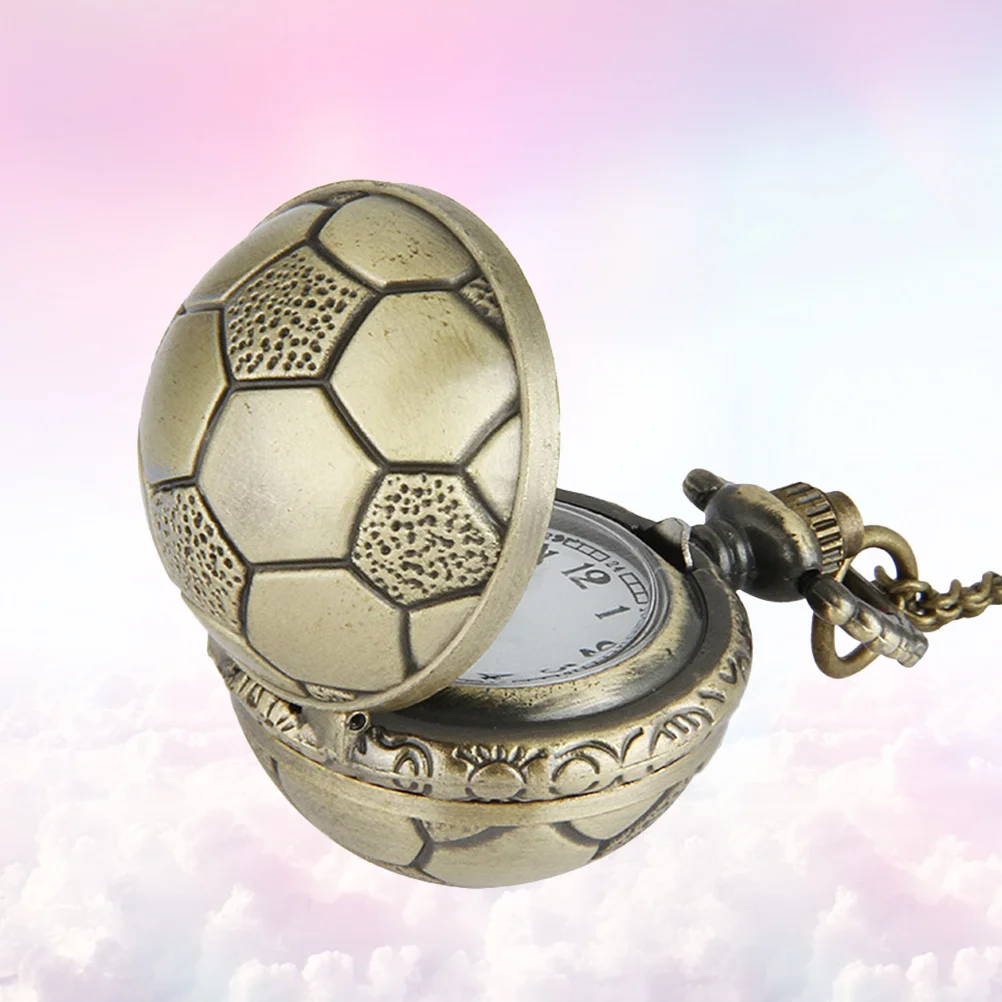 1Pcs Pocket Watch Soccer Shape Design Durable Materials Exquisite Detail Fashion Practical Home Decor Pocket Watch