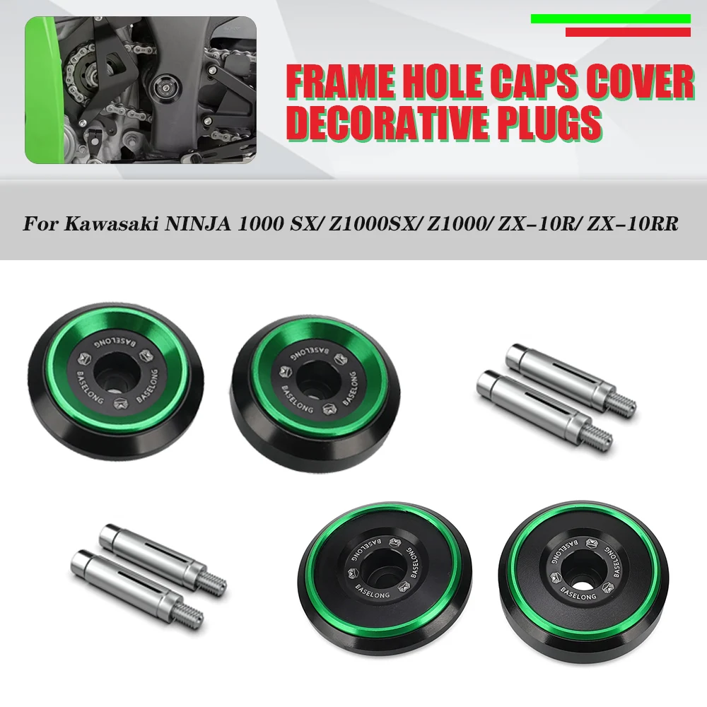 Accessories Frame Hole Caps Decorative Cover Plugs For Kawasaki NINJA1000 / Z1000SX Z1000 ZX-10R 2008 2009 2010 2011 2012-2020