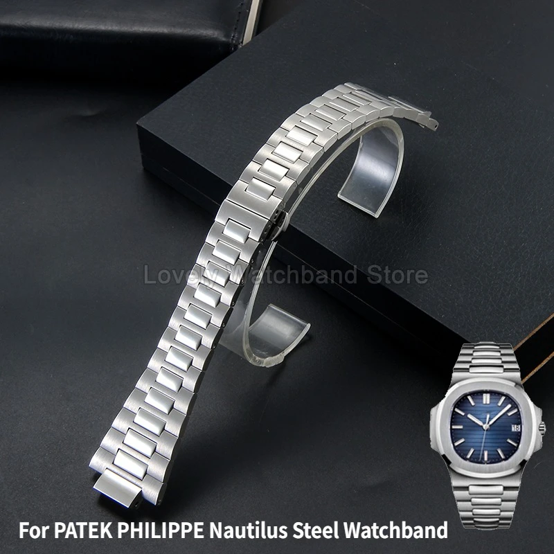 ​ ​ Ремешок для часов из нержавеющей стали со специальным интерфейсом для PATEK PHILIPPE Nautilus 5726 5740 5990 1A101, устойчивая к царапинам отделка ​ ​