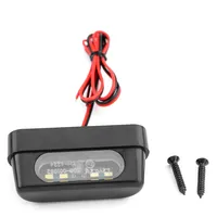 12V Universal Black LED Motorcycle License Plate Ligh Emark For Kawasaki Yamaha MT07 MT09 YZF R1 YZFR1M YZFR1S