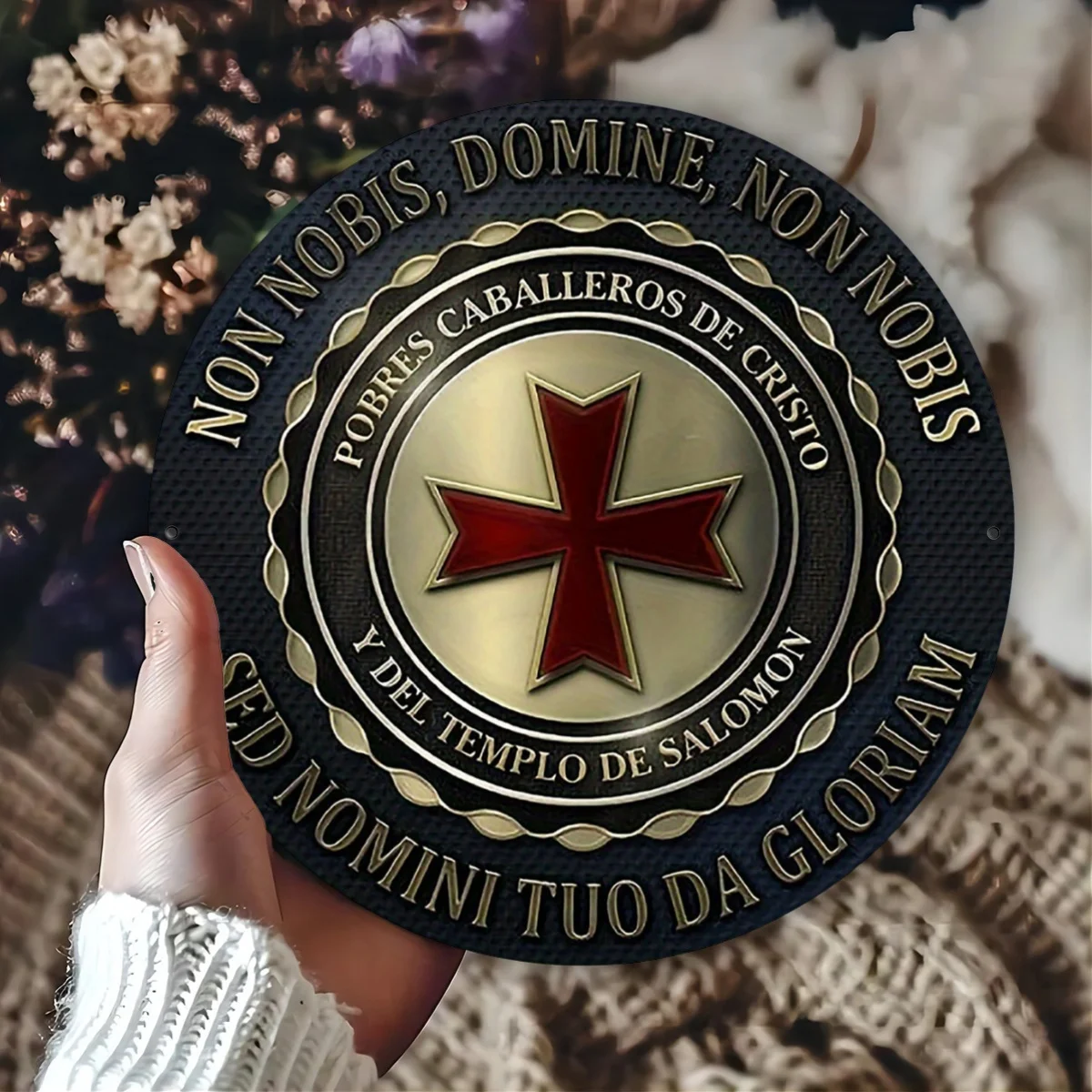 Letrero de aluminio Vintage Knights Templar, 8 pulgadas, arte de pared de Metal duradero para el hogar, jardín, Club, granja, decoración al aire libre, Uniq, 1 ud.