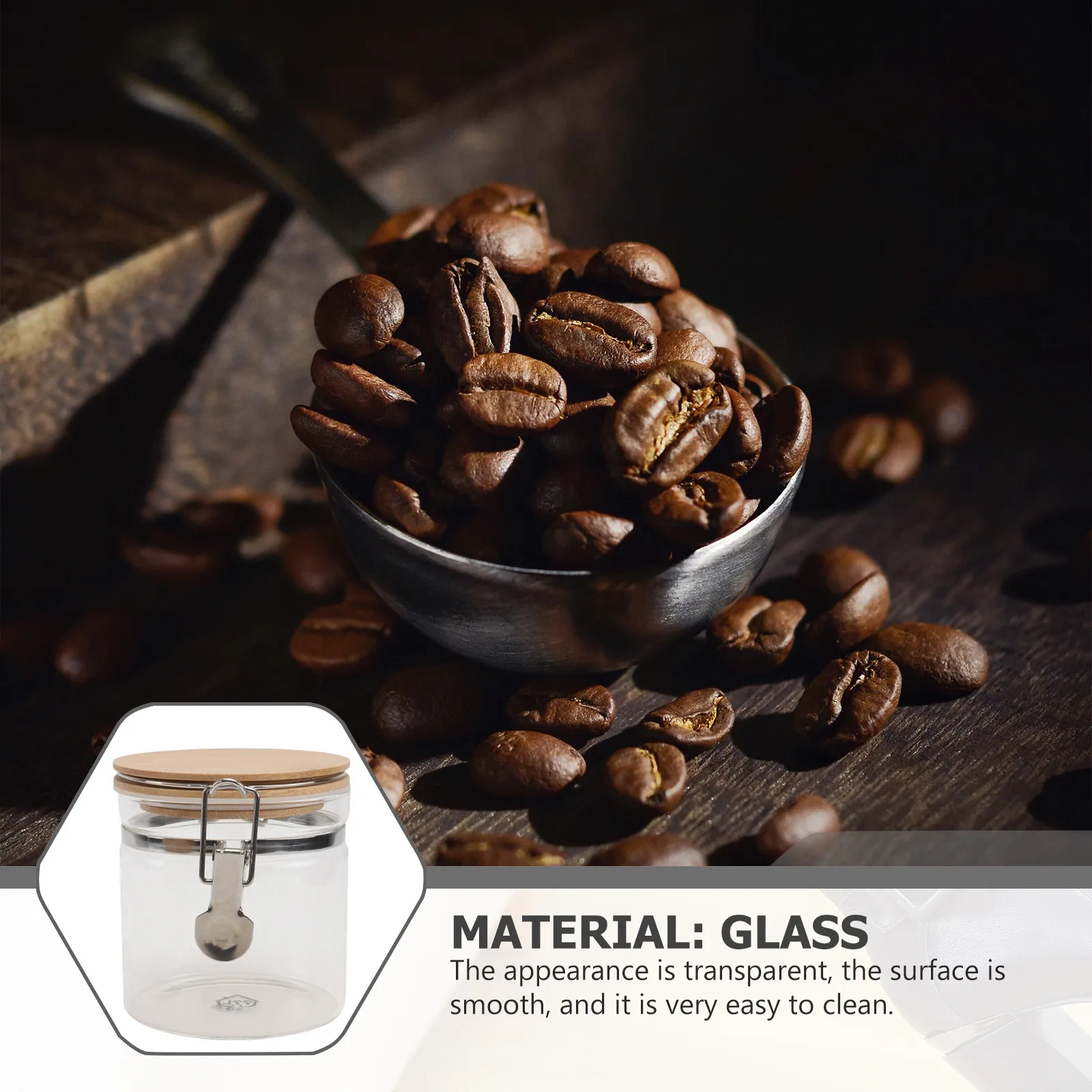 

1 шт. Кухонная стеклянная банка, многофункциональный прозрачный контейнер для хранения продуктов, герметичная банка с уплотнительной крышкой, контейнер для еды