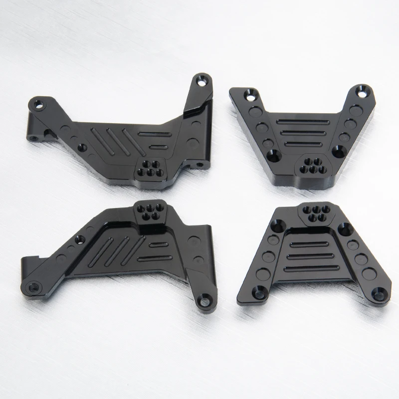 MIBIDAO Aluminum Alloy Front Rear Shock Holder Mounts for Axial SCX10 III Bronco Gladiator Wrangler Base Camp 1/10 RC Car