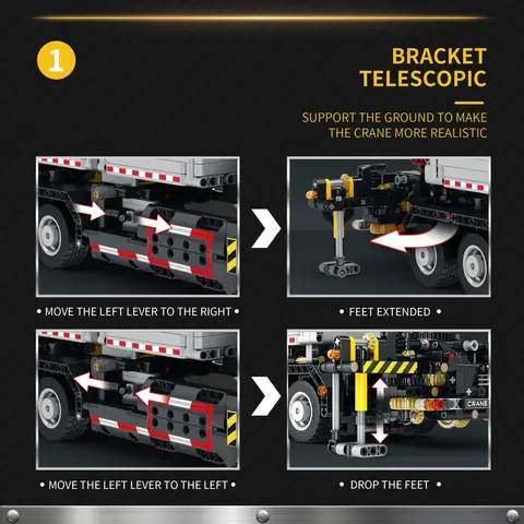 2178 st multifunktionella kranbilsbyggstenar fjärrstyrda tekniska fordon RC-bil tegelstenar barnleksaker födelsedagspresenter 8 best sales byggklossar lastbil - №8
