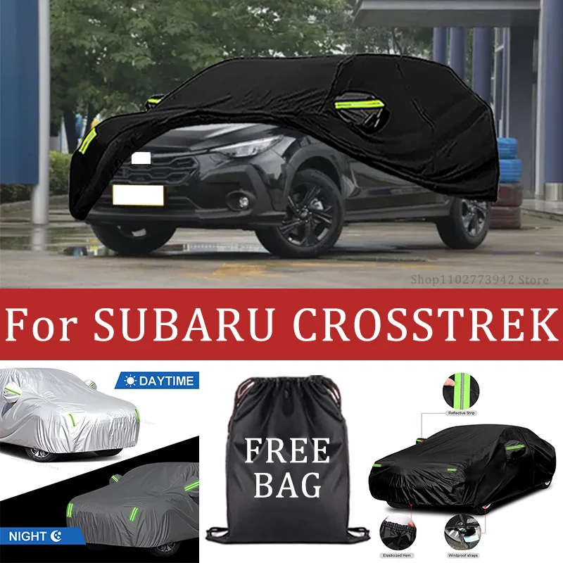 

For SUBARU CROSSTREK Car Cover Car Waterproof All Weather Automobiles Full Exterior Covers - Sun-proof Outdoor Anti scratch