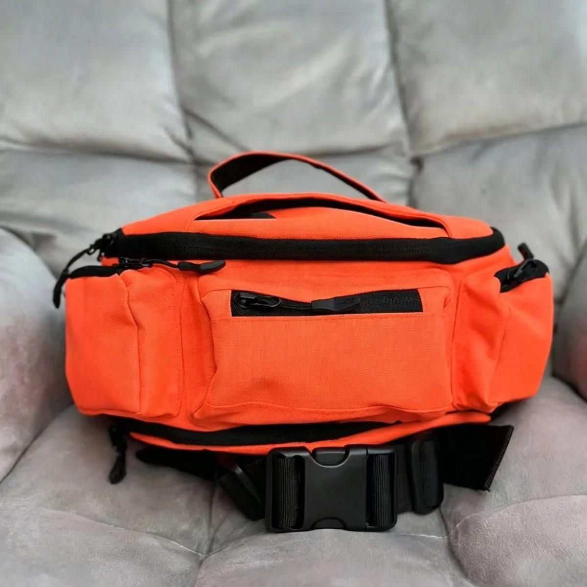 2.5L Motorcycle Waist Bag Water Resistant Crossbody Fanny Pack Multi Pocket Riding Cycling Travel Storage Pouch Men Women