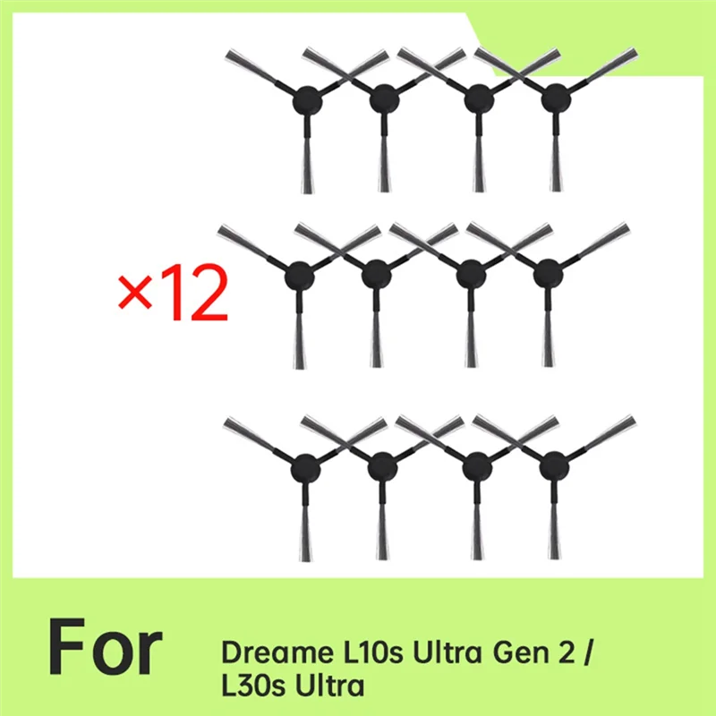 B59B-For Dreame L10s Ultra Gen 2/L30s Ultra 12 Pcs Side Brush Replacement Parts Sweeper Accessories