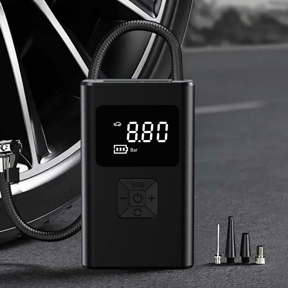 

4000 мАч портативный автомобильный воздушный компрессор 12 В 150PSI электрический беспроводной насос для накачивания шин для мотоцикла, велосипеда, лодки, автоматические шарики для шин