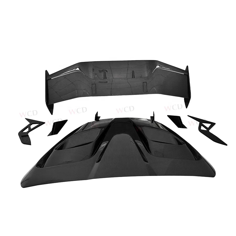 GR A90 Robot Style Rear Wing Spoiler For Toyota GR Supra A90 A91 MK5 2019+ Rear Glass Cover Plus Spoiler