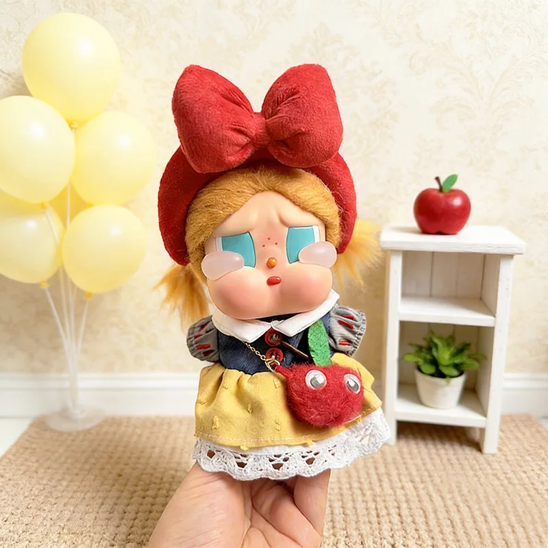 

Одежда для куклы Crybaby ручной работы, 15 см, в стиле Белоснежки, милое модное платье с бантом и сумкой, комплект для куклы Crybaby (кукла не включена)