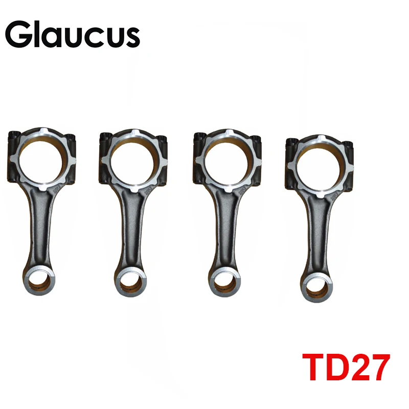 4pcs TD27 TD27T TD27TI engine connecting rod for  Nissan pathfinder terrano II/van 2.7 TD D 2.7L 12100-0W802 12100-oW802  