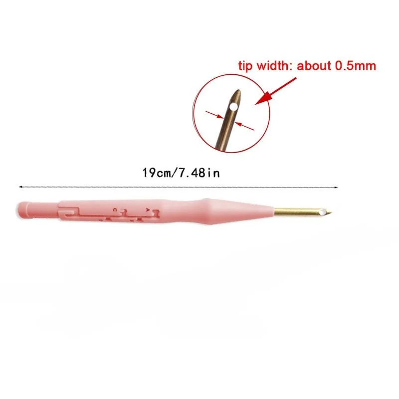 Embroidery Random Color Kit Punch Needle Stitching Tool Magic Embroidery Needle Pen Weaving Tool Knitting Sewing Tools for DIY