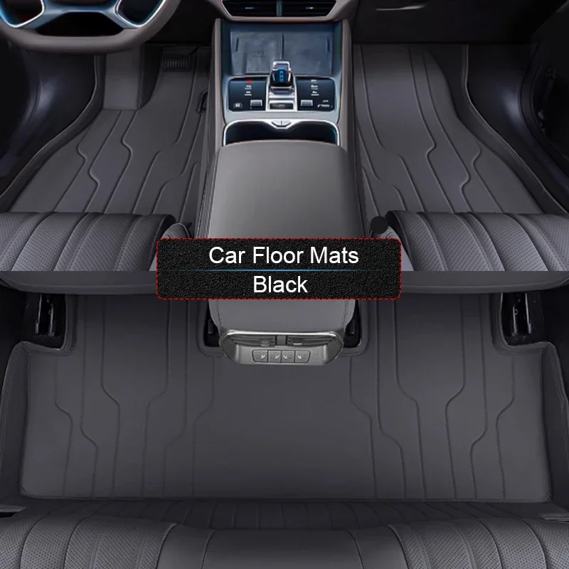 Custom Nappa Leather Car Foot Protect Mat Auto Anti-Slip Luxury For BYD SEALION 7 EV 2024-Present Waterproof Floor Pad Accessory
