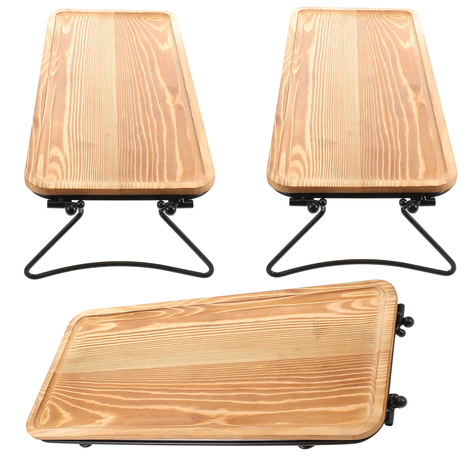 

Wooden Storage Tray Rectangular Wood Serving Platter Home Kitchen Decor Living Room Display Coffee Condiment Service Rectangle