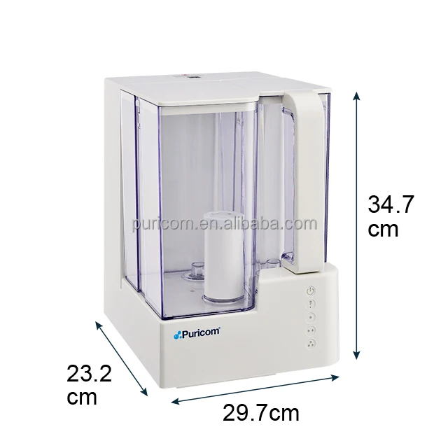 White and transparent Household outdoor Counter top portable 100GPD RO system with post fiber carbon