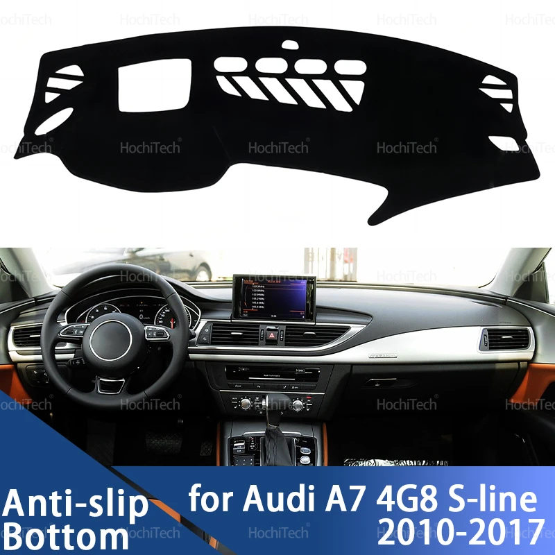 

Car Dashboard Cover Avoid Light Pad Instrument Platform Cover Mat Carpet for Audi A7 4G8 S-line 2010-2017 2013 2014 2015 2016