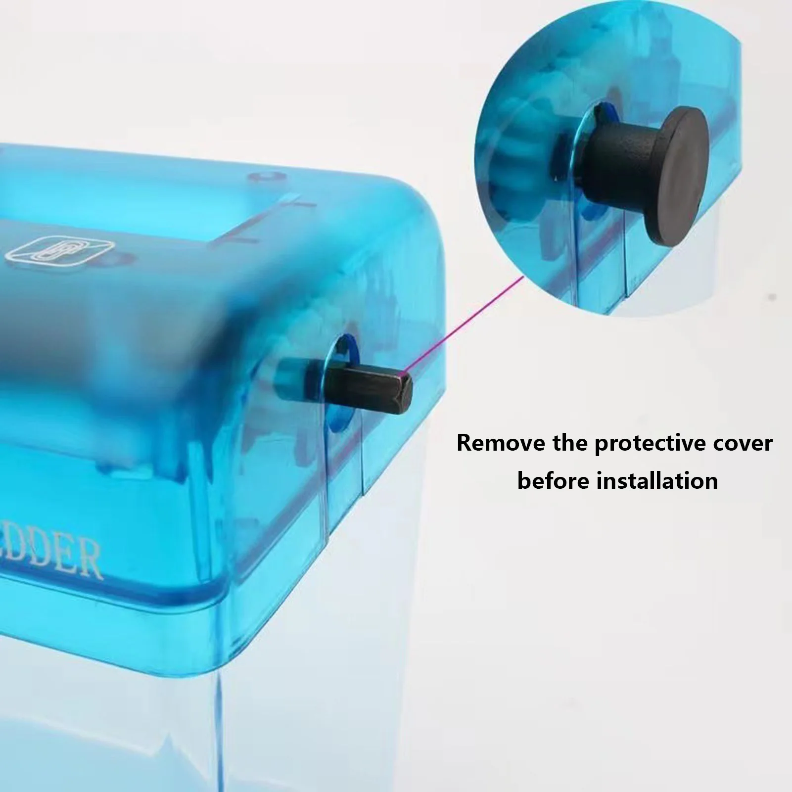 Desktop Mini Hand Shredder Safe Transport Documents Paper Cutting Tool Suitable for Home Office Shelf