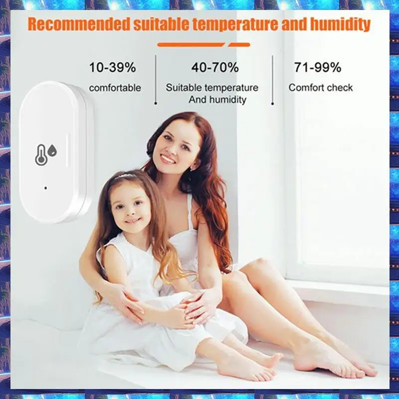 

2025 2 шт. Tuya Zigbee умный датчик температуры и влажности уличный гигрометр термометр мини температура Humi 2 шт. Tuya Zigbee