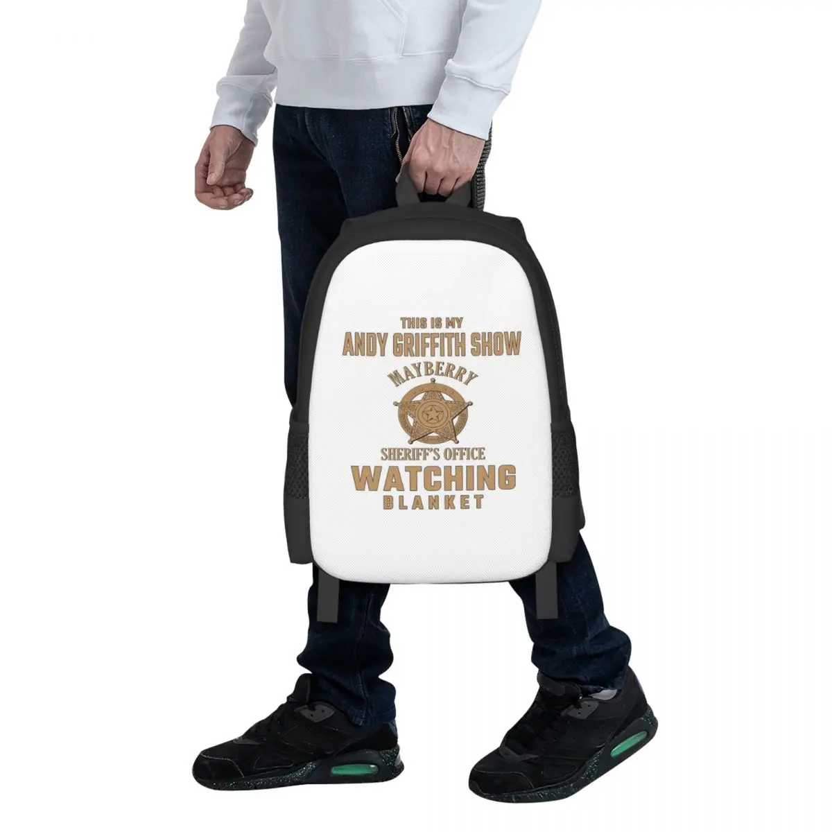 

This Is My Andy Griffith Show Student Backpack School Bag Hiking Travel Daypack for Men Women Fashion Bookbag Shoulder Bags