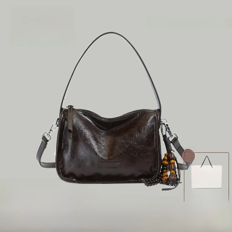 

Женская сумка-подушка URDNC RCHN 2025 для города, повседневная, минималистичная, на молнии, из искусственной кожи