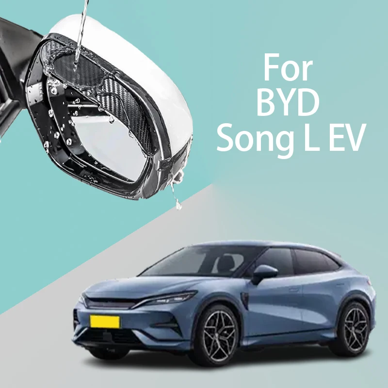 

FOR BYD Song L EV 2PCS Car Rearview Mirror Rain Eyebrow Visor Carbon Fiber Side Automotive exterior protection