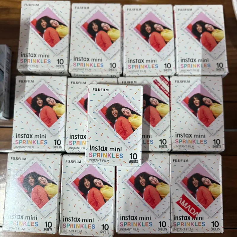 Instax Mini Film Exposures SPRINKLES 10 20 50 Sheets Fujifilm Papers Color Design for Fuji mini 12 Film Camera 11/40/9/8/7/8/EVO view 2