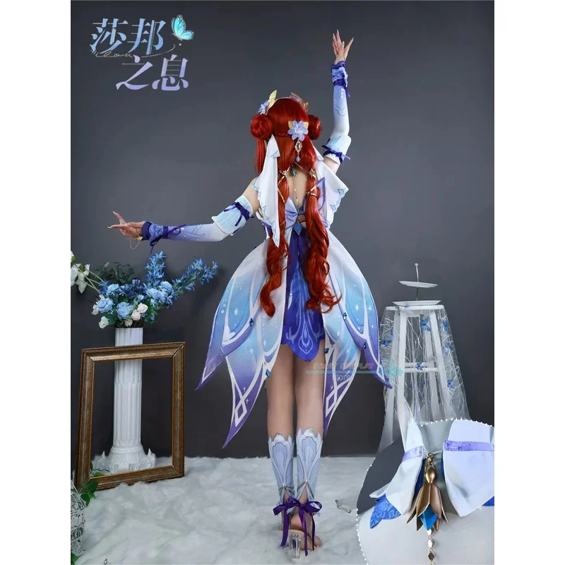 Nilou تأثيري لعبة Genshinimpact نيلو نسيم Sabaa تأثيري فستان مُصمم حسب الطلب شعر مستعار أنيمي دور اللعب كرنفال الدعاوى الحفلات