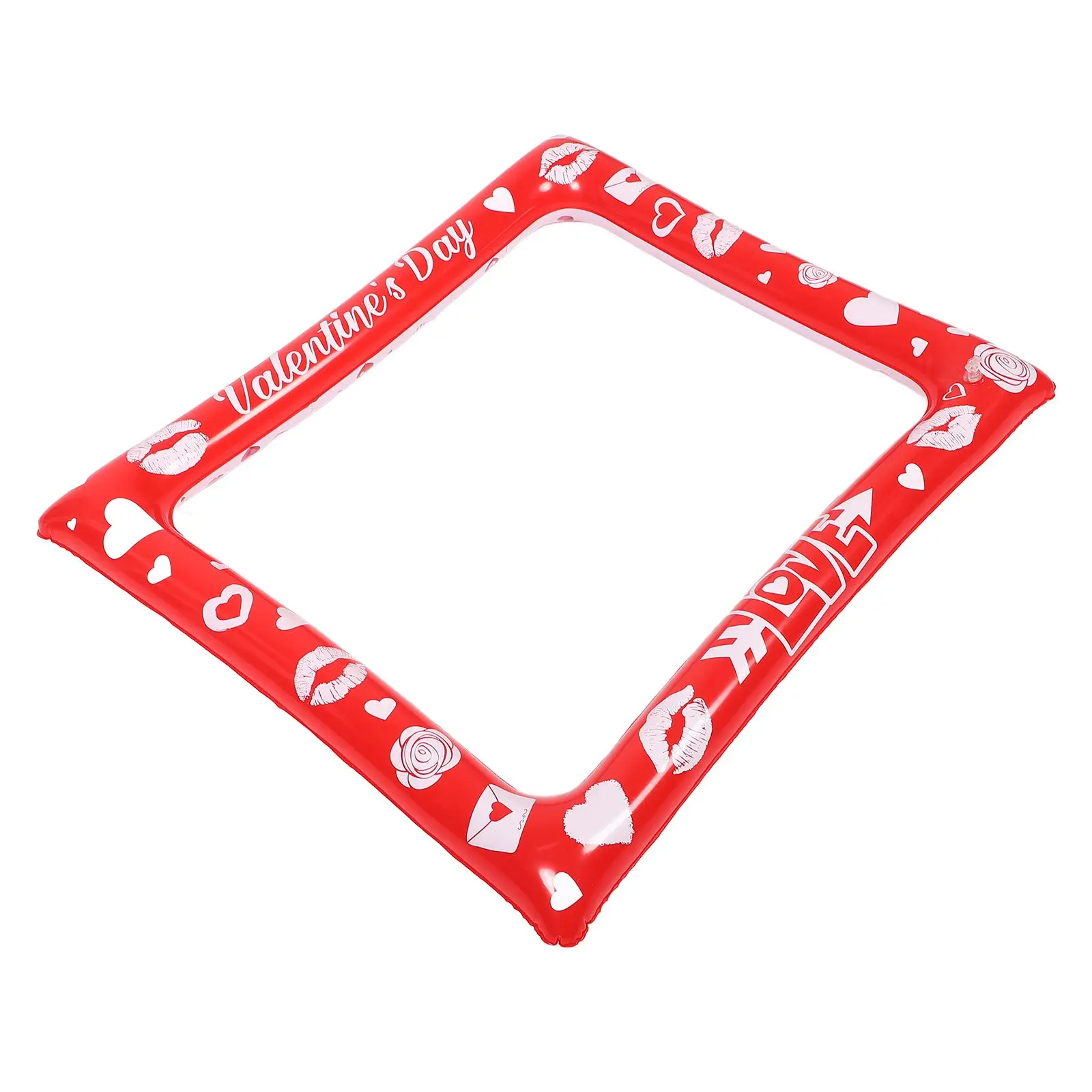 

Inflatable Heart Photo Frame Plastic Valentines Day Selfie Props Double Sided Booth Funny Party Decorations Romantic Accessories