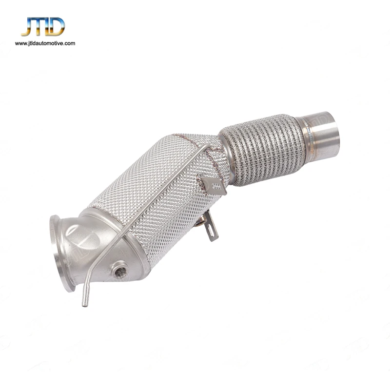 

High Performance Catted Downpipe for BMW B48 2.0T Turbo with OPF - Includes Mid-Section Connection Sleeve, T304 Stainless Steel
