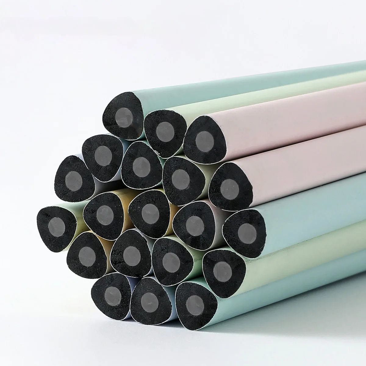 20/35/70/120-Piece Macaron-Colored Triangular Rubber Wood Pencil Set, Customizable with the Text You Want, Including Name or Date of Birth, Hb Sketching and Drawing Pencils, Correct Grip Posture, Suitable for Classroom, Office, and Art Supplies, Classroom Supplies