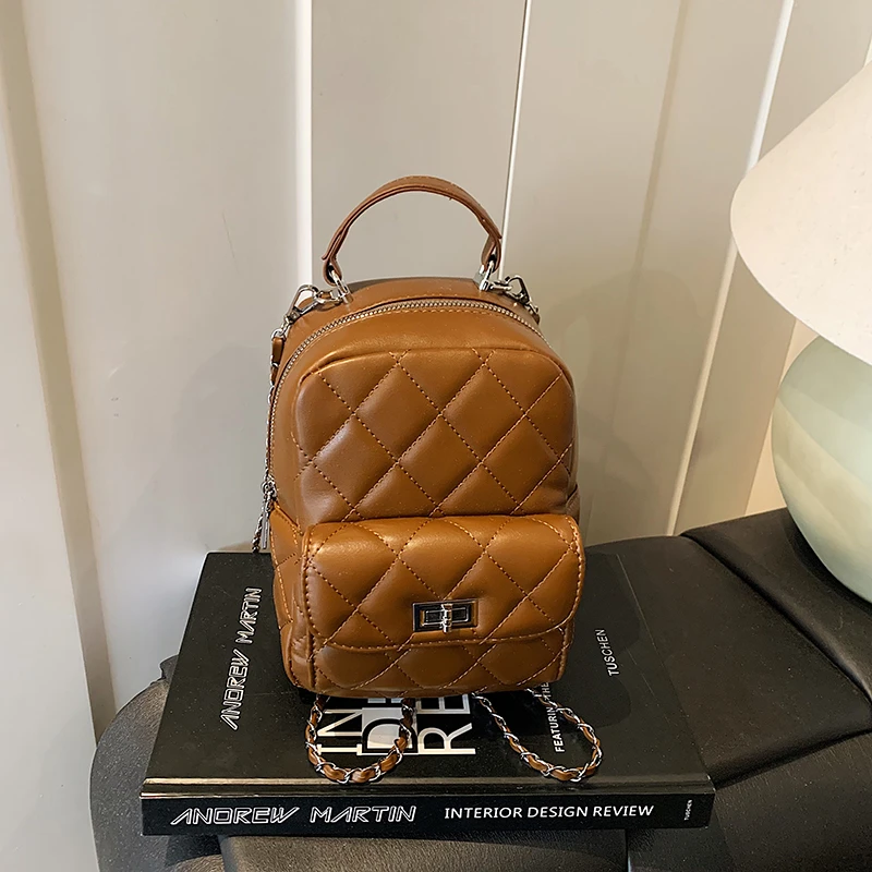 حقائب يد جلدية فاخرة للسيدات، حقيبة يد أنيقة للنساء مع تصميم كلاسيكي مشهور #2