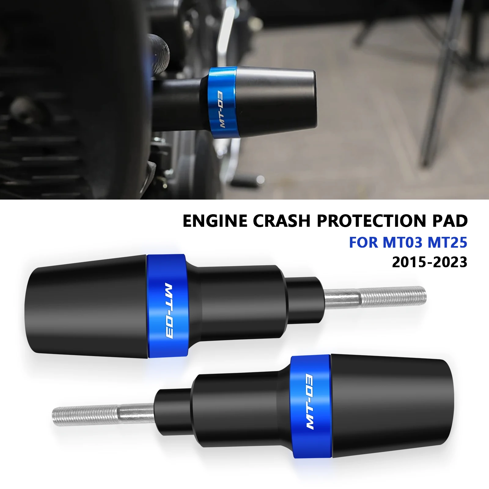 

Motorcycle accessories frame slider crash protector for MT03 MT25 2015-2023 anti-fall protection engine crash pad mt03 mt05