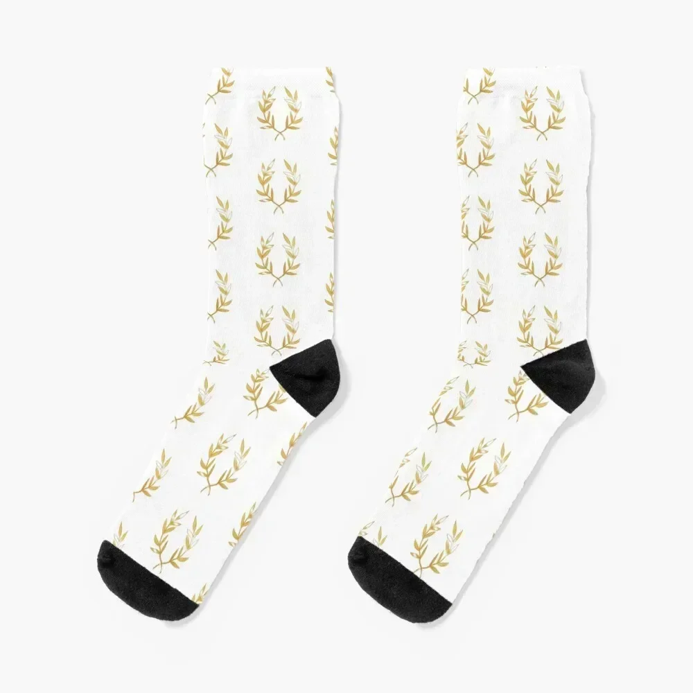 Golden Laurel Socks crazy moving stockings Socks For Women Men's