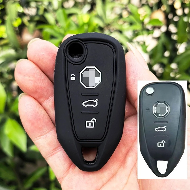 سيليكون سيارة الوجه مفتاح القضية غطاء ل MG Roewe 350 350i 550 550i 750 950 W5 MG4 MG7 عن بعد قذيفة حامي المفاتيح الملحقات #2