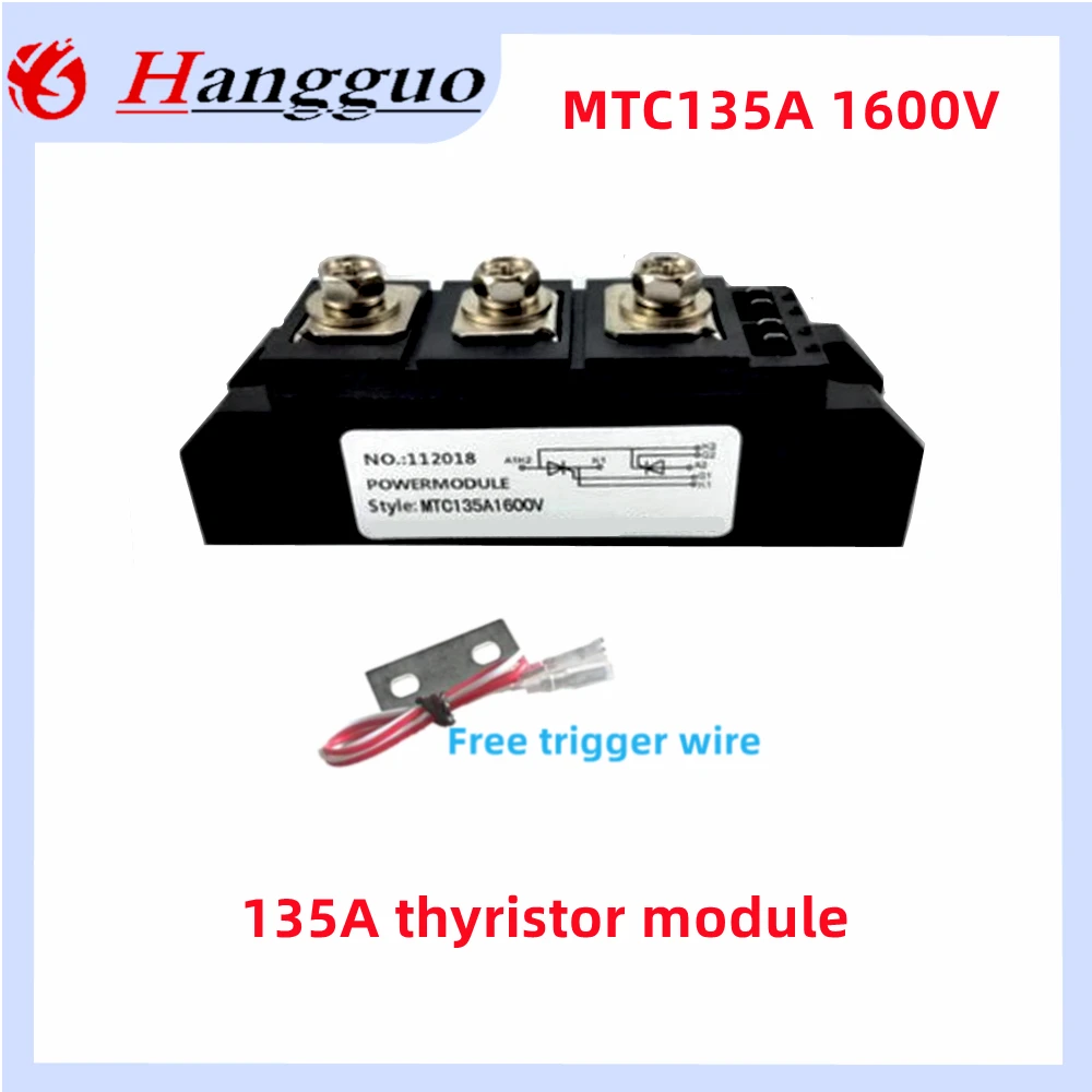 Original MTC110A1600V thyristor module MTC 25A 40A 55A 70A 90A 110A135A 160A 220A 1600V thyristor module for contactless switch