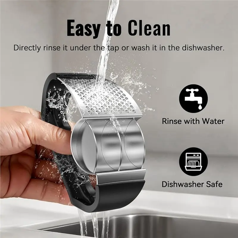 For Effortless Forcing Gar-Press Rocker-Stainless Steel 2-In-1 Kitchen Gadget For Garlic Crushing Crusher