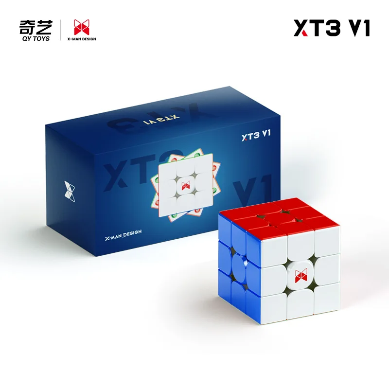 QiYi X‑Man XT3 V1 Pioneer UV 3x3 Magnetic Maglev Speed Cube Stickerless Professional Competition Puzzle Toy