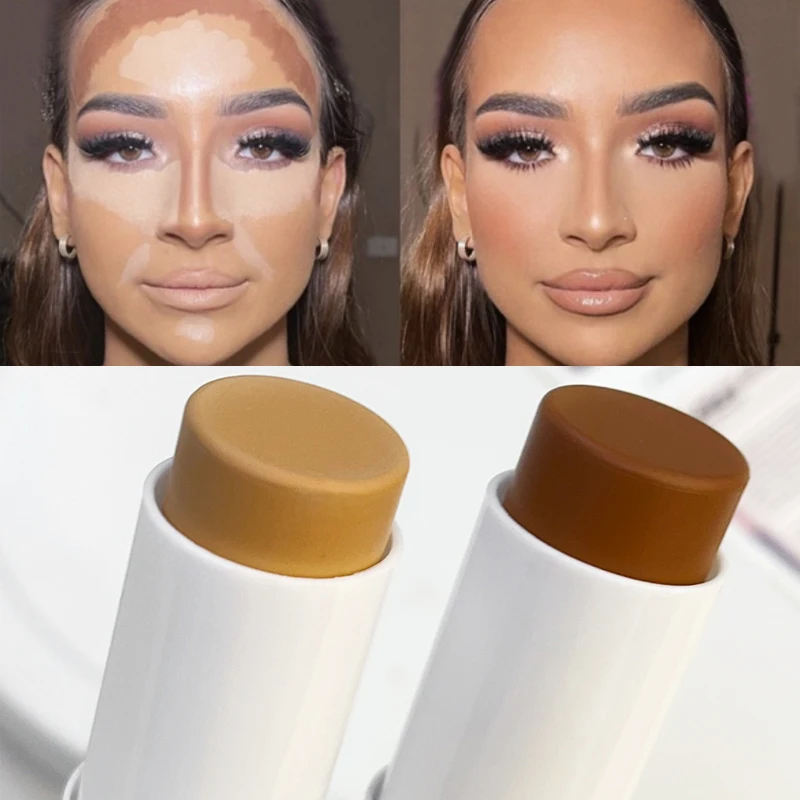 Multifunctional Bronzer Highlighter Stick Waterproof Contouring Cream Corrector Illuminator for Brightening Women Contour Makeup