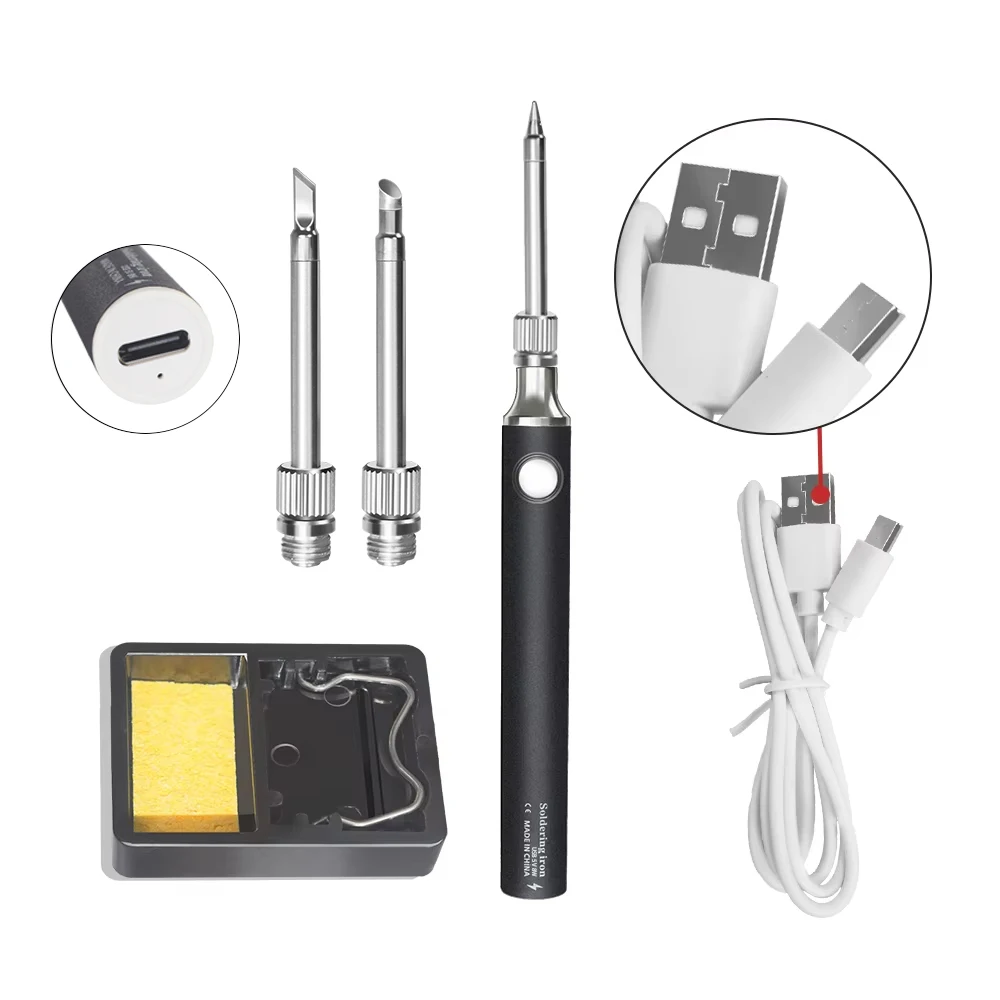 

Portable Soldering Iron Wireless Work Repair Welding Tool With Battery USB Charging 5V 8W for Circuit Board DIY Welding