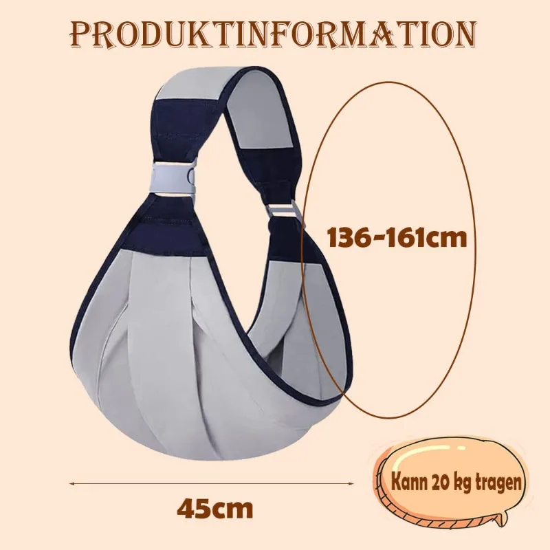 Ajustável Baby Carriers Strap, Sling com Clip para Bebês, Toddlers, Multifuncional Shoulder Carrier, Confortável