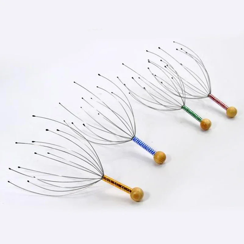 1/2pcs Octopus Head Relaxing Massager Claws Comb Stress Relief Massage Release Head Back Scratching Combs Massagers Tool image 3