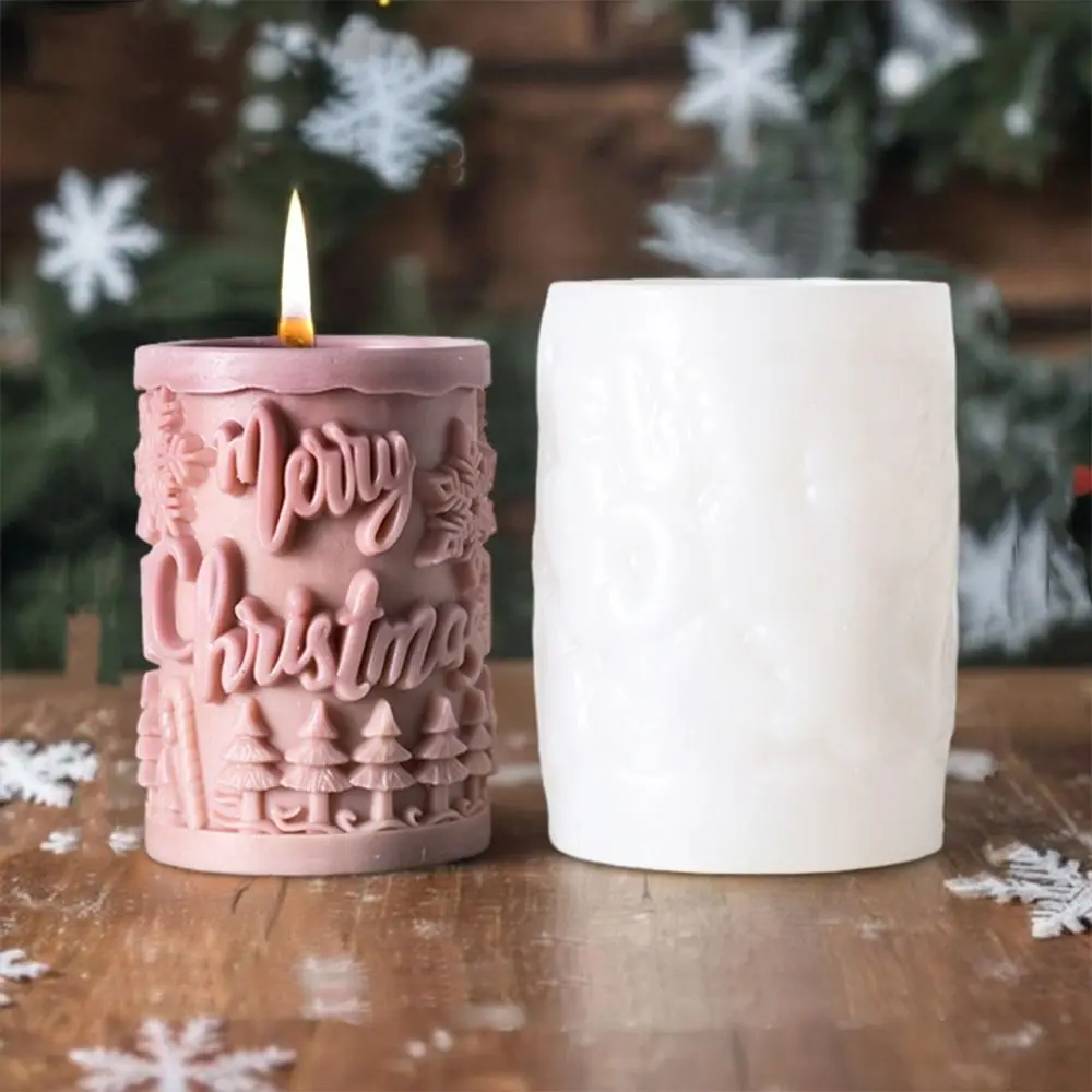 

Craft Supplies Christmas Tree Christmas Candle Mold Silicone Elk Plaster Mold DIY Reuseable Candle Making Tools Candle Making