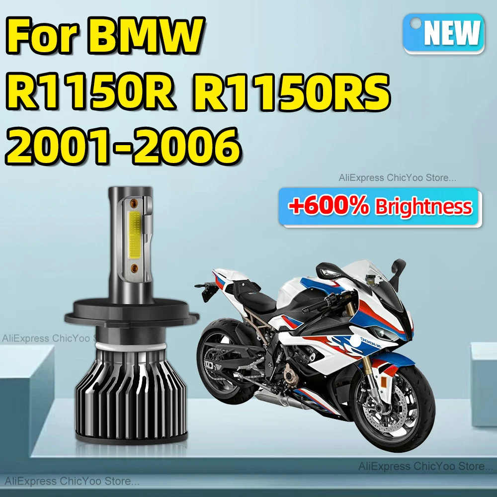 For BMW R1150R R1150RS 2001 2002 2003 2004 2005 2006 High Quality Motorcycle Headlights LED H4 60W Moto Lamp 6000K Bulbs