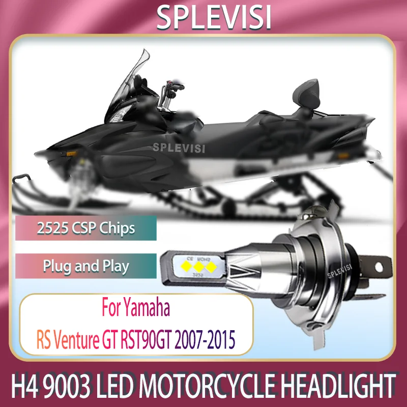 

6000K Crystal White LED Motorcycle Bulb 12V 60W 6000LM/Bulb For Yamaha RS Venture GT RST90GT 2007 2008 2009 2010 2011 2012-2015