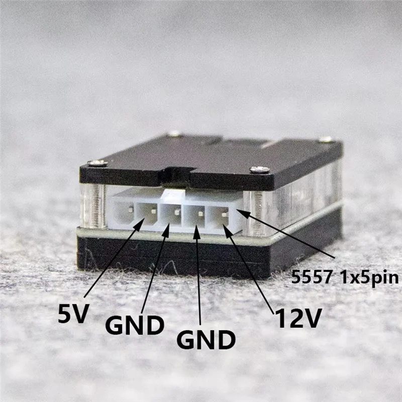 DC12V 5.5X2.5Mm ถึง 12V 5V SATA HDD SSD สายไฟฮาร์ดดิสก์อะแดปเตอร์โมดูลแหล่งจ่ายไฟ DC-SATA Nas