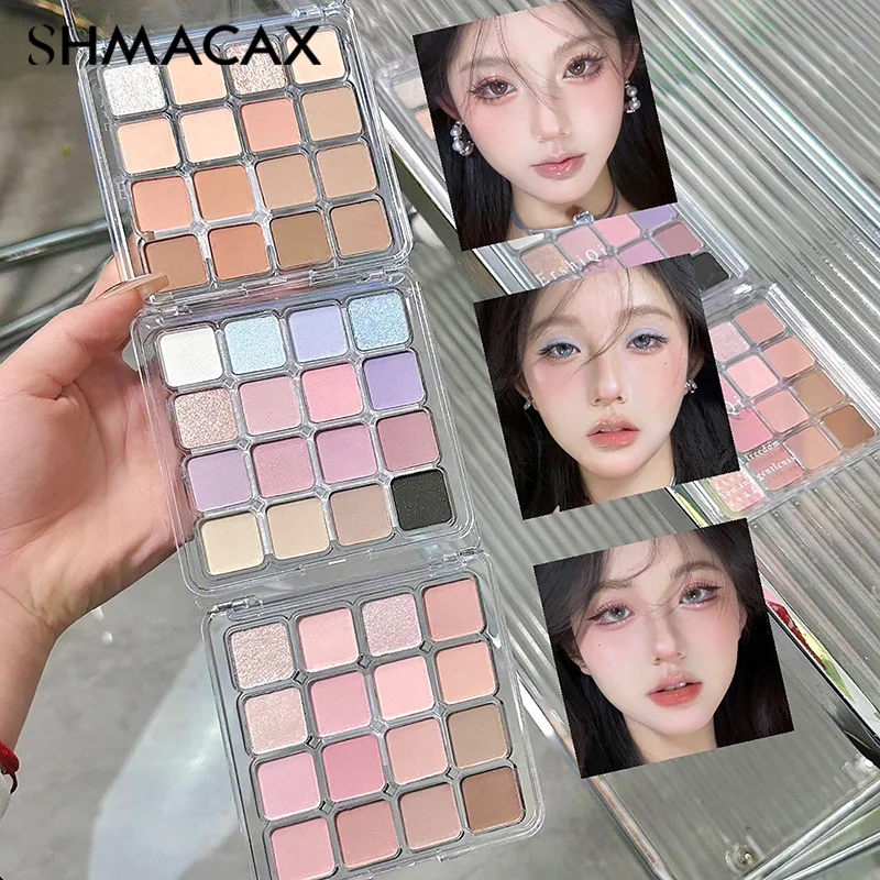 16Color Eye Shadow Plate Eyeshadow Girl Beginner Makeup Tray Sculpture Highlight Cosmetic For Girls Accessories Cosmetic