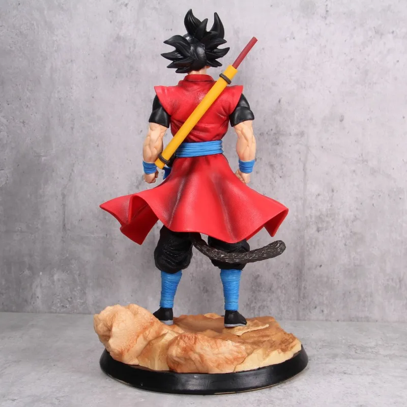 32Cm Drakenbal Z Anime Figuur Son Goku Sd Heroïsche Legende Dubbelhoofd Actiefiguren Standbeeld Collectie Model Speelgoed Kinderen Gfits