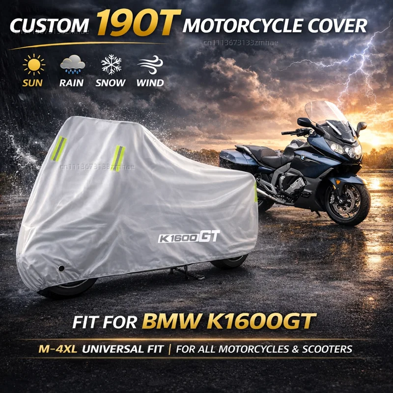 

For BMW K 1600GT K1600 GT K 1600 GT 2016-2021 Motorcycle Cover Waterproof Heavy Duty Outdoor Rain Dust Sun Protector